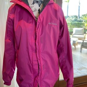 Columbia women’s waterproof jacket in fuchsia pink - THIS ITEM SOLD